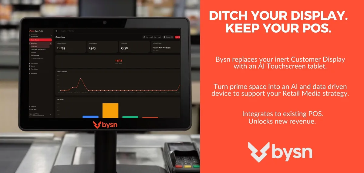 Bysn tablet at point of sale